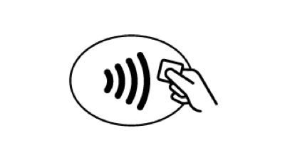 Contactless symbol.