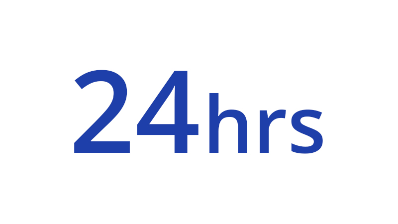 24 hrs.
